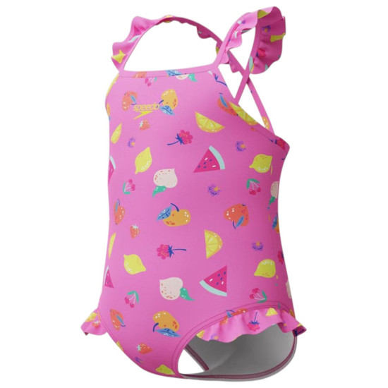 Speedo Βρεφικό ολόσωμο μαγιό Print Frill Thinstrap Swimsuit